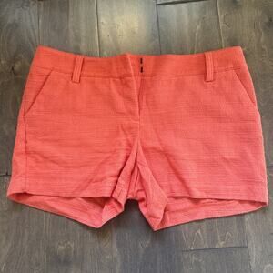 Women’s Mossimo Orange Cotton Shorts Mid Rise Soft Size 6